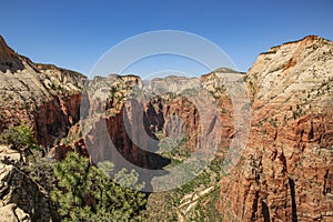 Mountains in Zion National Park in Utah