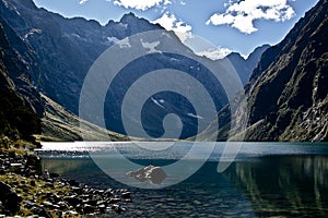 Mountains reflected in the lake