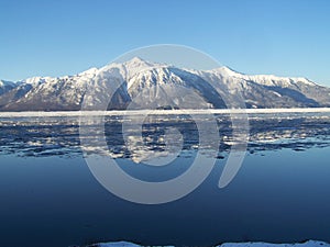 Mountains Reflected on Turnagain Arm
