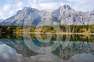 Mountains reflection