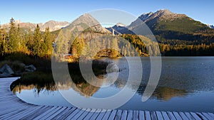 Mountains reflection in the lake