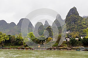 Mountains at the river