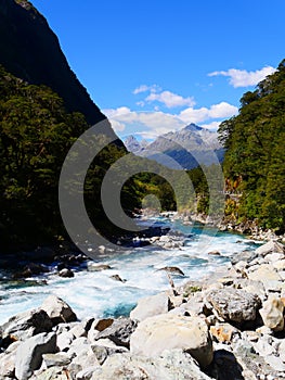 Mountains rivers milford sound key summit