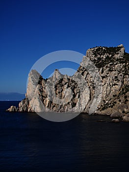 Mountains and rocks on the Black Sea coast, Novy Svet