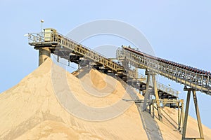 Mountains of sand and gravel photo