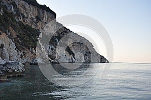 The mountains and sea on Mount Athos