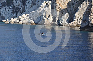 The mountains and sea on Mount Athos