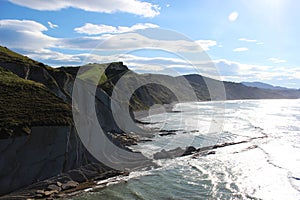 Mountains and sea