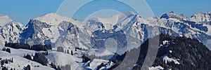 Mountains seen from Horneggli, Switzerland