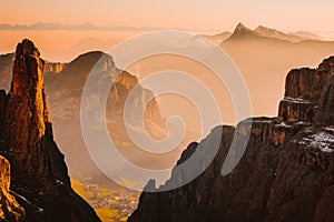 Mountains Sella Ronda Dolomites Italy