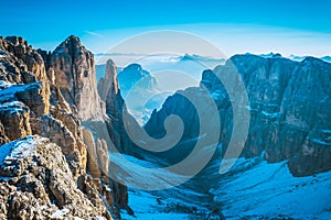 Mountains Sella Ronda Dolomites Italy