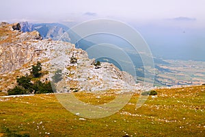 Mountains of Sierra de Andia. Navarre, Spain photo