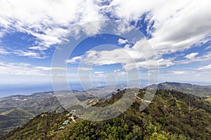 The mountains of the Sierra Maestra in Cuba