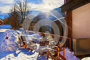 Mountains ski resort Bad Gastein Austria