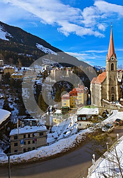 Mountains ski resort Bad Gastein Austria