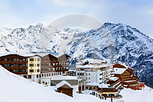 Mountains ski resort Solden Austria