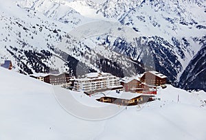 Mountains ski resort Solden Austria photo