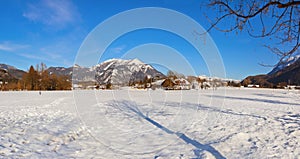 Mountains ski resort Strobl Austria