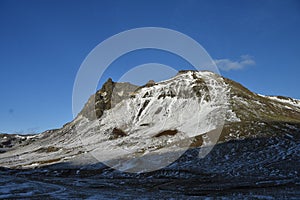 Mountains with snow