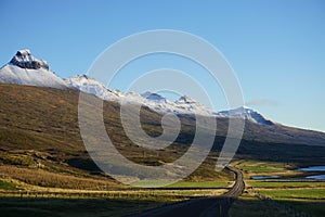 Mountains near Berufjordur, Iceland photo