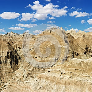 Mountains in the South Dakota Badlands