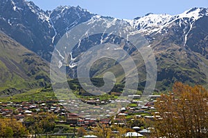 Mountains. Stepantsminda village. Georgia. photo