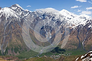 Mountains. Stepantsminda village. Georgia. photo