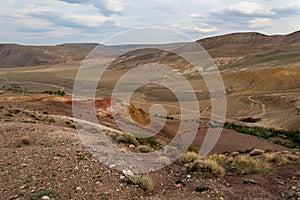 Mountains steppe desert top