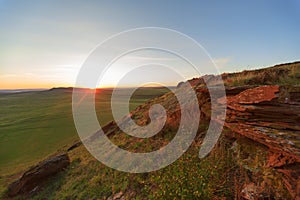 Mountains and steppes Hakassii
