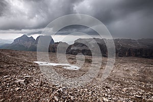 Mountains stormy weather