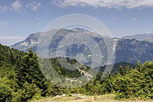 Mountains on a sunny summer day Tzoumerka, Greece