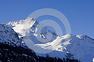 Mountains in the swiss alps