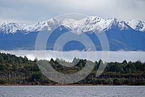 Mountains at Te Anau Lake New Zealand