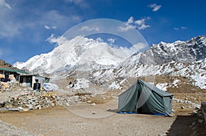 Mountains and tilt near Everest