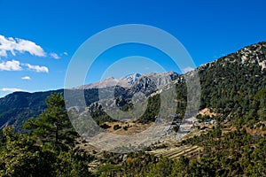 Mountains of Turkey coast at Likyan Way