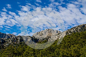 Mountains of Turkey coast at Likyan Way