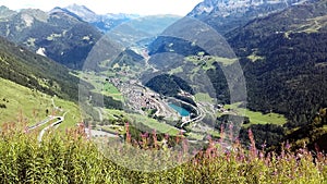 The mountains of valais in switzerland