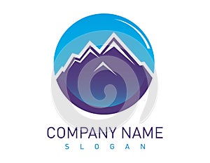 Mountains vector logo