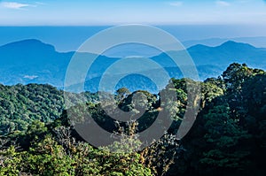 Mountains view at Doi Intanon national park