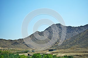 Mountains view in UAE Arab country place of holiday