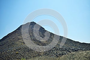 Mountains view in UAE Arab country place of holiday