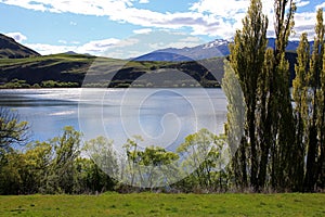 Mountains views over Lake Hayes