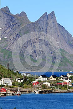 Mountains and villages of Lofoten