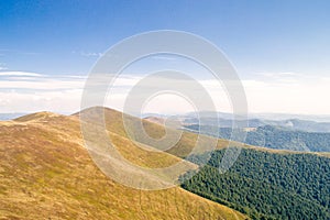 Mountains in a warm sunny day