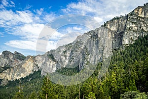 Mountains in Yosemite vally