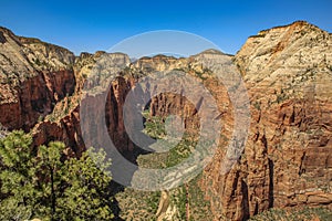 Mountains in Zion National Park in Utah