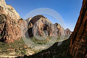 Mountains in Zion National Park in Utah