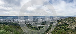 Mountaintop panoramic view of Burbank photo