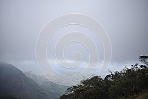 Mountaintop view in Srilankan hill country