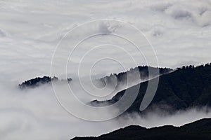 Mountaintops and clouds in Madeira